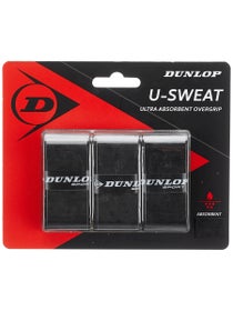 Dunlop U-Sweat Overgrip 3-Pack Black