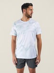 2XU Men Aero Mesh Tee SM Smoke Blue Marble