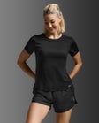2XU Wom Aero Mesh Tee LG Black