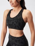 2XU Wom MR Bra LG Black/Halftone Splice