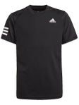 adidas Boy's Club 3-Stripe Crew Black 7-8