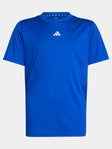 adidas Boy's Training Logo Tee Blue 7-8