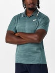 ASICS Men's Match Jacquard Polo Blue S