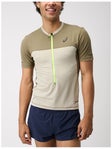 ASICS Men Fujitrail SS Top XL Feather Grey/Pepper