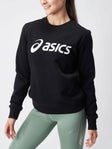 ASICS Women's Fleece Crew Performance Black