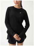 ASICS Wom Silver LS Top XS Performance Black