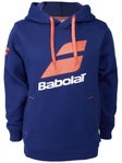 Babolat Junior Exercise Logo Hoodie Navy 8-10