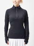 BloqUV Women's Half Zip Top - Black