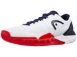 Head Revolt Pro 5.0 White/Navy Men's Shoes 