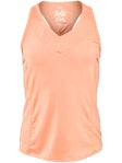 Lucky in Love Girl's Core V-Neck Tank - Orange