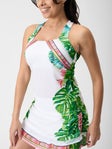 Lucky In Love Women's Palm Island Tank  White L