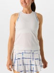 Lucky In Love Women's Shibori Stripe Tank White XS