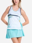 Lucky in Love Wms Urbana Geo Mod Tank White S