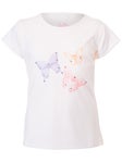 Li Mi Girl's Carnival Lights Bling Top White MD