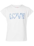 LiMi Girl's Paisley Sky Love Bling Top White XS