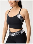 New Balance Wom Relentless Crop Top SM Black 