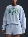 Nike Wms Heritage Fleece Crewneck Blue XS