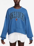 Nike Wms Heritage Fleece Crewneck Star Blue M