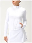 Running Bare Wom Recovery Crop Jacket 12 White