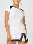Sofibella Women's Elegance Short Sleeve White L