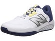 New Balance WC 696v6 D White/Blue Yellow Women's Shoe 