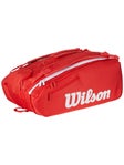 Wilson Super Tour Red 15 Racquet Bag 2025