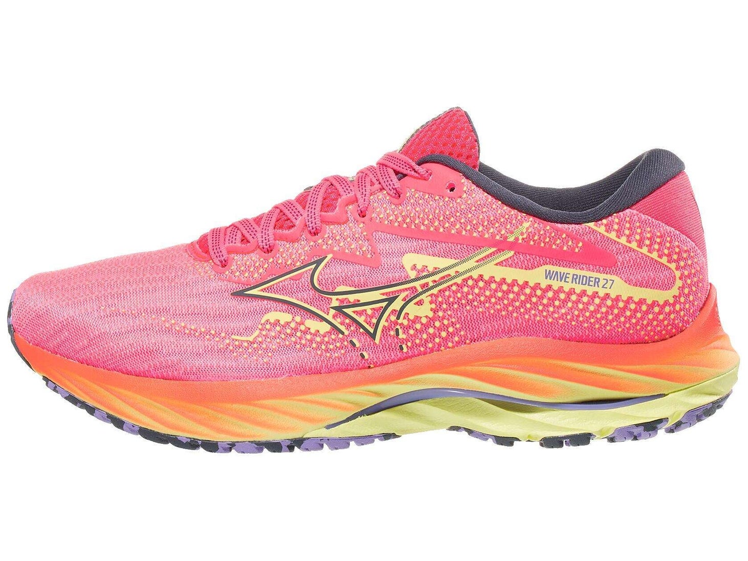 Mizuno Wave Rider 27 Women's Shoes High-Vis Pink/Ombre | Tennis Only