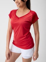 Babolat Women's Play Cap Sleeve Red XS