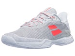 Babolat Jet Tere White/Coral Women's Shoe 10.0