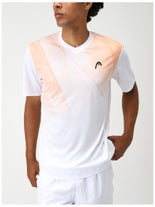 Head Men's Topspin Top Wh/Orange XL