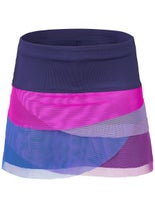 Lucky In Love Girl's Retro Scallop Skirt Navy SM