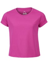 Lucky In Love Girl's Retro Boxy Top Mulberry S