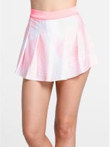 Lucky In Love Wms Spin Around Pleat Skirt Print L