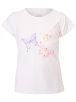 Li Mi Girl's Carnival Lights Bling Top White SM
