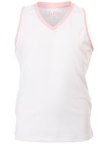 Li Mi Girl's Carnival Lights Trim Tank White LG