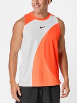 Nike Men's Sleeveless Print Top Orange XL