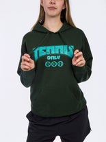 Tennis Only Unisex Vintage Hoodie Green XL
