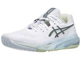 Asics Gel Resolution X CLAY Wht/Monu Blu Women's Shoes 