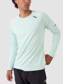2XU Men's Aero Long Sleeve Digital Mint