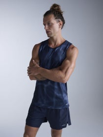 2XU Men's Aero Tank Midnight Marble