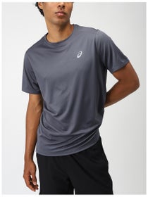 ASICS Men's Silver Short Sleeve Top Carrier Grey