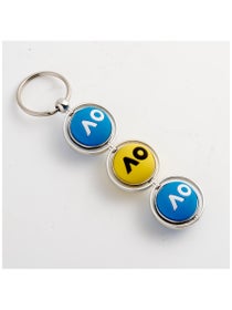 Australian Open 2025 PVC 3 Tennis Ball Keyring