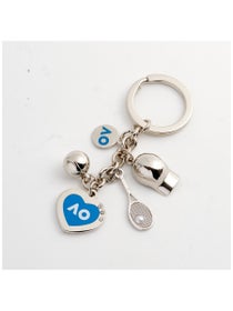 Australian Open 2025 Silver Charm Keyring