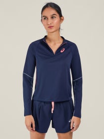 ASICS Womens Match 1/2 Zip Long Sleeve Top