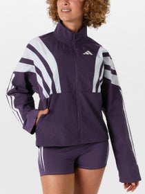 adidas Women's adizero New York Jacket Aurora Plum