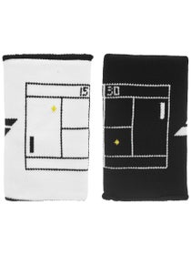 Babolat Jumbo Reversible Court Wristband Black/White