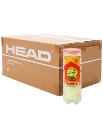 Head Stage 2 Orange 72 Ball Case   24 x 3 Ball Cans 