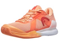 Head Sprint Pro 4.0 CLAY Coral/White Women's Shoes