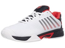 KSwiss Hypercourt Express 2 Wh/Black/Red Junior Shoe