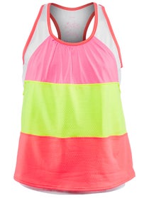 Lucky in Love Girl's Nano Layered Colorblock Tank